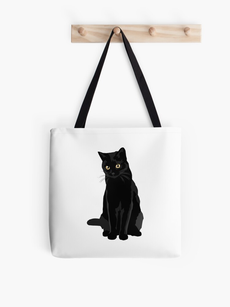 Thumbnail 1 of 2, Tote Bag, Black Cat designed and sold by bluhak.