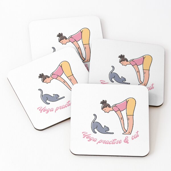 Item preview, Yoga & Cat designed and sold by dinadesign.