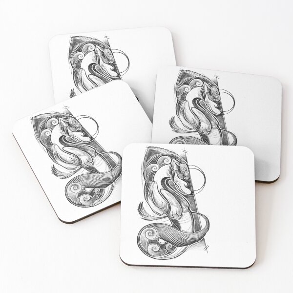 Item preview, Free Spirit - Wolf Abstract Artwork designed and sold by MonoMano.