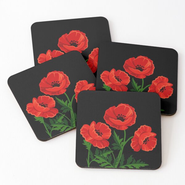 Item preview, Red Poppies - Red Poppy Flowers  designed and sold by Thordur Sturluson.