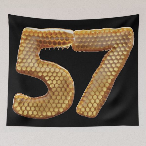Item preview, 57 Number 3d Honey Numbers Font designed and sold by HelloFromAja.