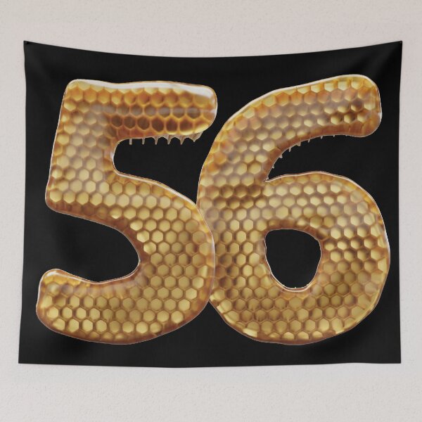 Item preview, 56 Number 3d Honey Numbers Font designed and sold by HelloFromAja.