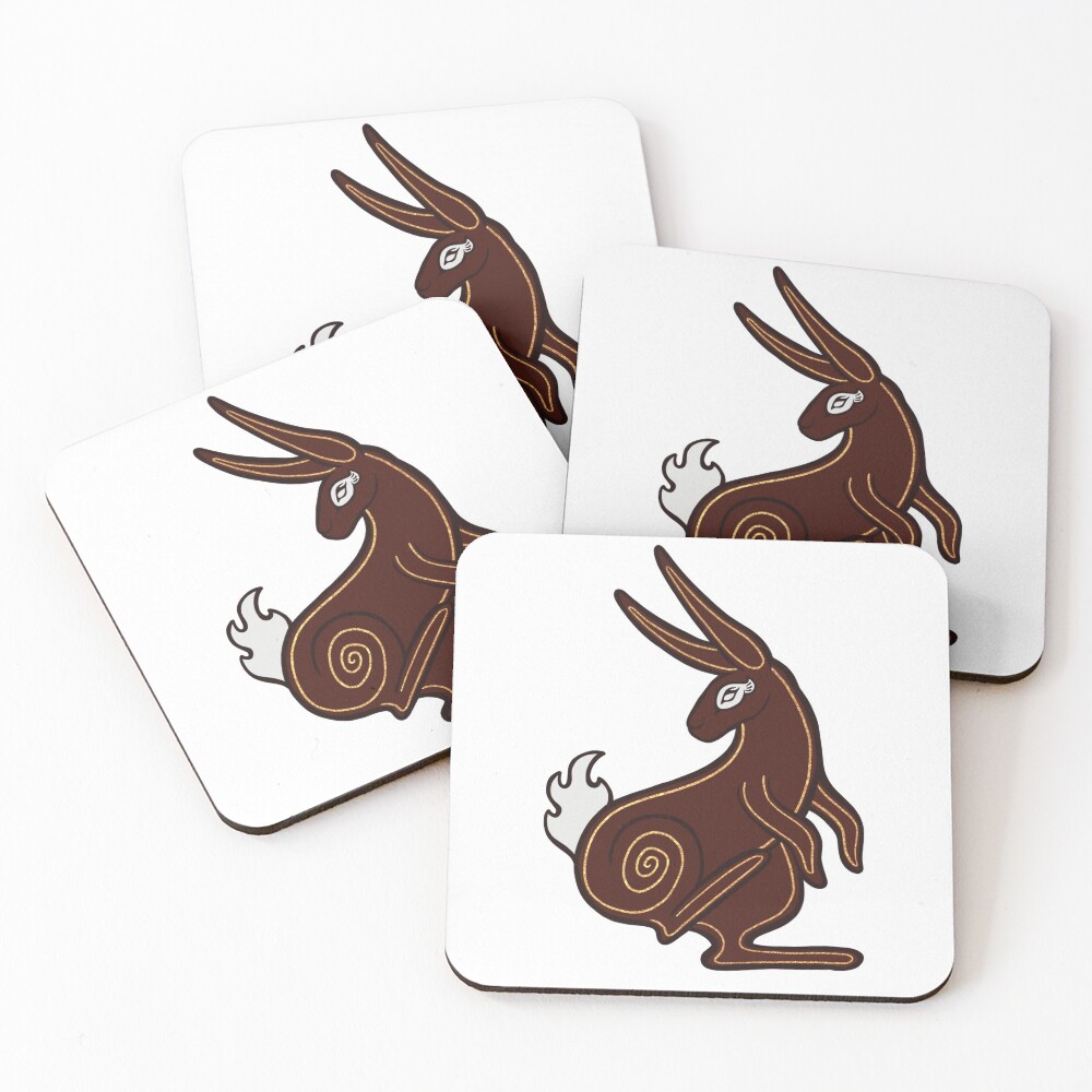 El-Ahrairah, Prince of the Rabbits - Watership Down Fan Art Coasters (Set of 4)