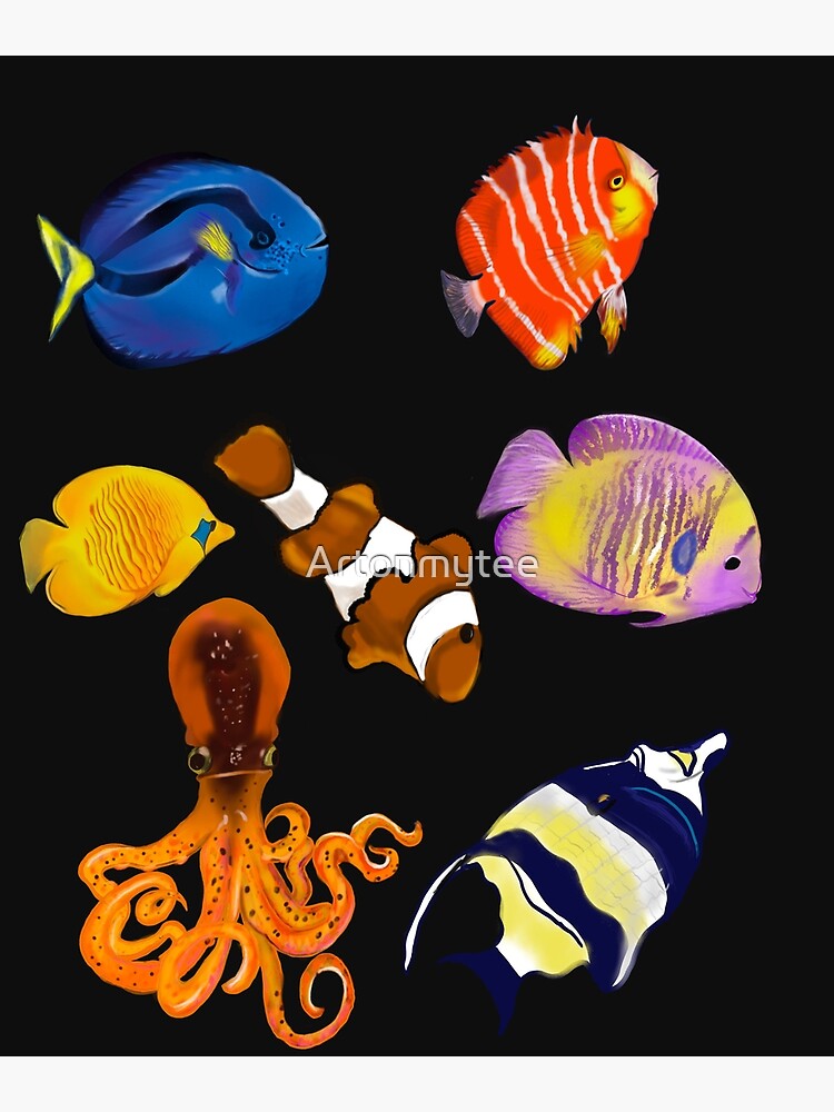 Best fishing gifts for fish lovers 2022. Octopus squid and friends