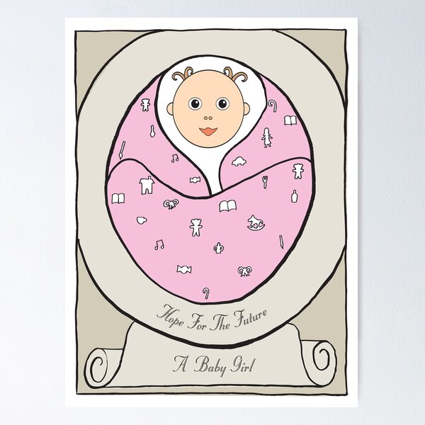 Aperçu de l'œuvre New Born Baby Girl créée et vendue par springwoodbooks.