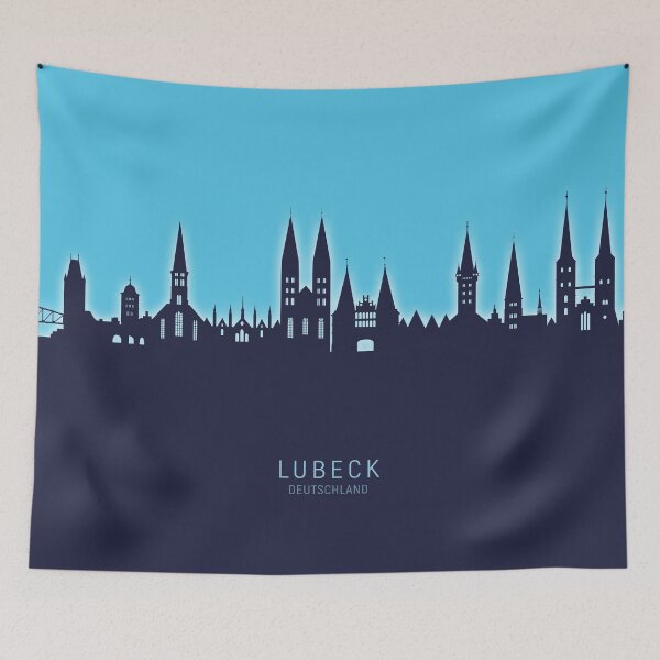 Item preview, Lubeck Germany Skyline designed and sold by ArtPrints.