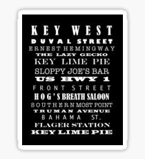 Key West Subway Art Sticker