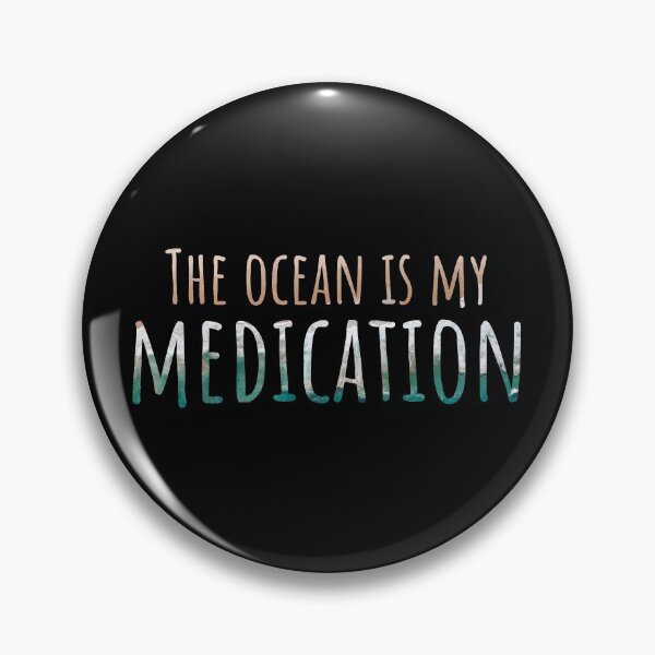 Item preview, The ocean is my medication designed and sold by wjrtapp.