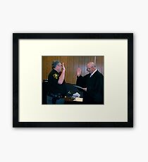 The Swearing Framed Print