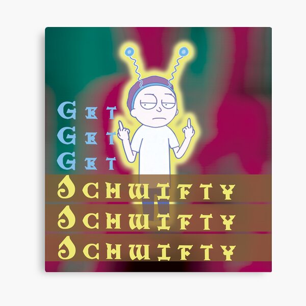 Get schwifty Rick and Morty Canvas Print
