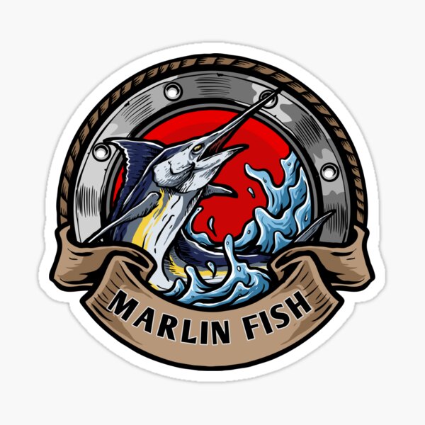 Marlin Fish Stickers for Sale, Free US Shipping