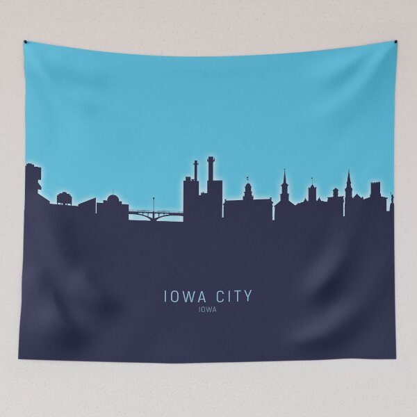 Artikelvorschau, Iowa City Iowa Skyline entworfen und verkauft von ArtPrints.