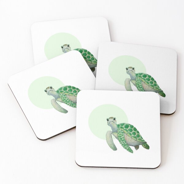 Item preview, Green turtle. designed and sold by The Curious Cat.