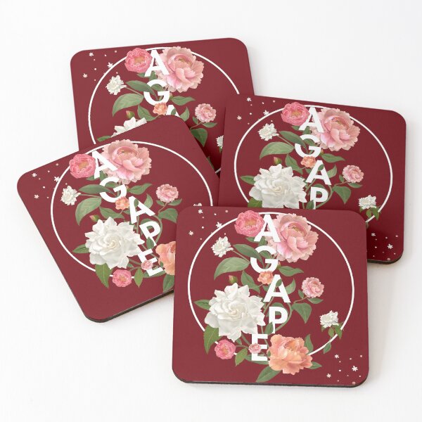 Item preview, AGAPE Red Floral designed and sold by KA DESIGNS.