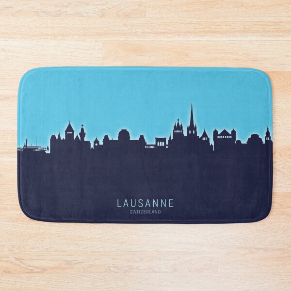 Item preview, Lausanne Switzerland Skyline designed and sold by ArtPrints.