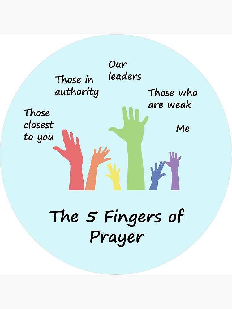 The 5 Fingers of Prayer for Kids the-5-fingers-of-prayer-for-kids-photographic-print-for-sale-by-mcoololiver-redbubble