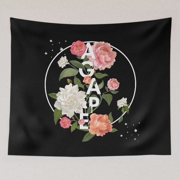 Item preview, AGAPE Black Floral designed and sold by KA DESIGNS.
