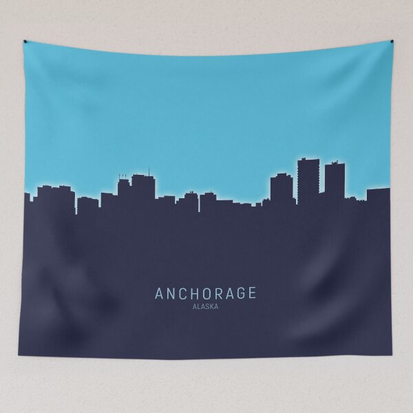 Item preview, Anchorage Alaska Skyline designed and sold by ArtPrints.