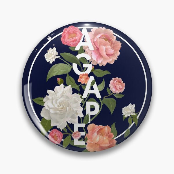 Item preview, AGAPE Blue Floral designed and sold by KA DESIGNS.