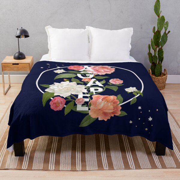 Item preview, AGAPE Blue Floral designed and sold by KA DESIGNS.