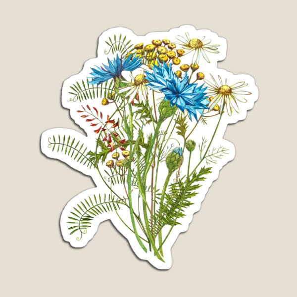 Wildflowers & Gardenflowers Magnet