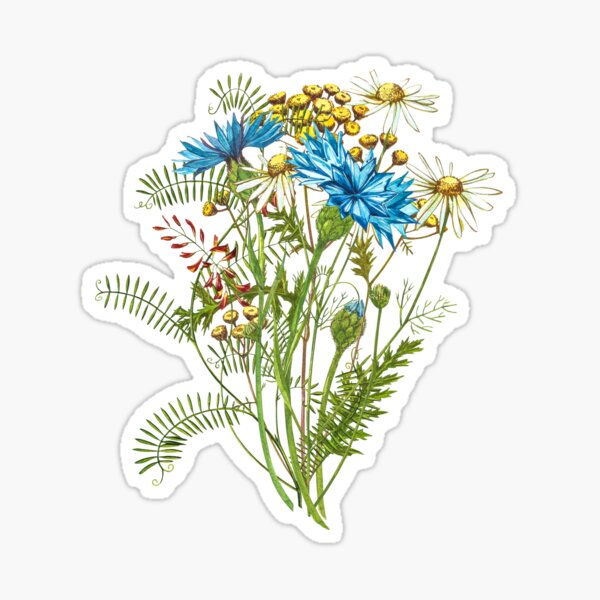 Wildflowers & Gardenflowers Sticker