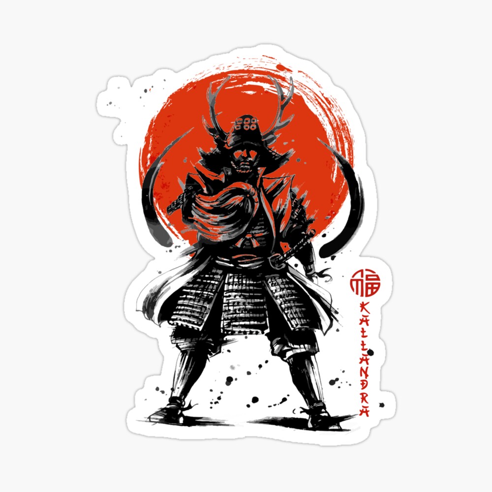 Single continuous line drawing of young strong samurai shogun wearing  traditional uniform holding sword at festival. Ancient fighter soldier  concept. Trendy one line draw design vector illustration 7767710 Vector Art  at Vecteezy