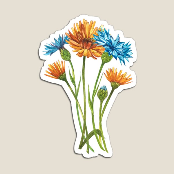 Wildflowers & Gardenflowers Magnet