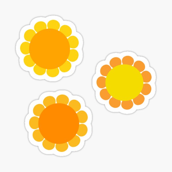 Item preview, retro flower set  designed and sold by haleybaysic.