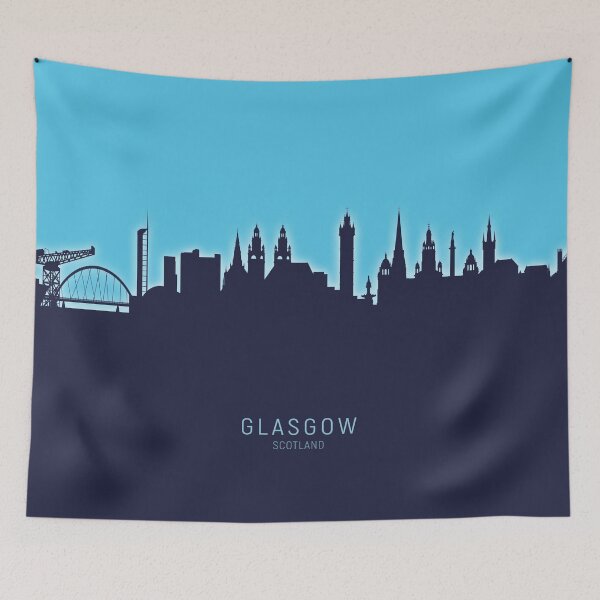 Item preview, Glasgow Scotland Skyline designed and sold by ArtPrints.