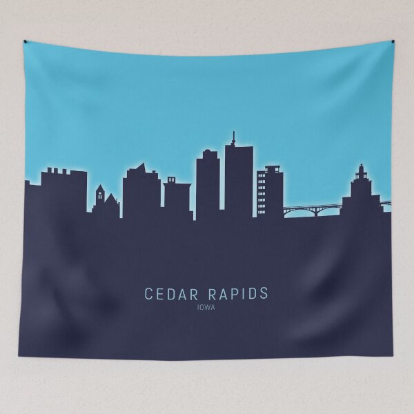 Item preview, Cedar Rapids Iowa Skyline designed and sold by ArtPrints.