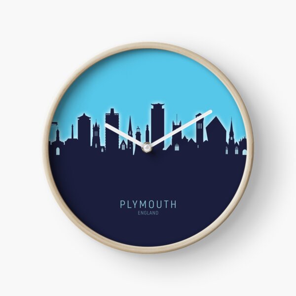 Artikelvorschau, Plymouth England Skyline entworfen und verkauft von ArtPrints.