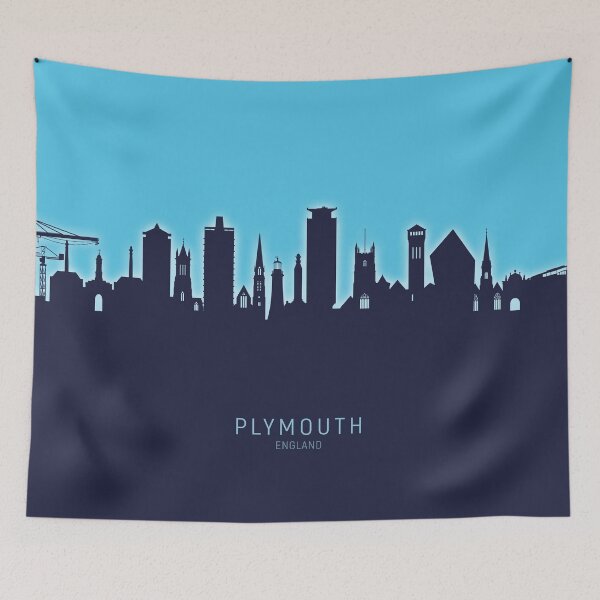 Item preview, Plymouth England Skyline designed and sold by ArtPrints.