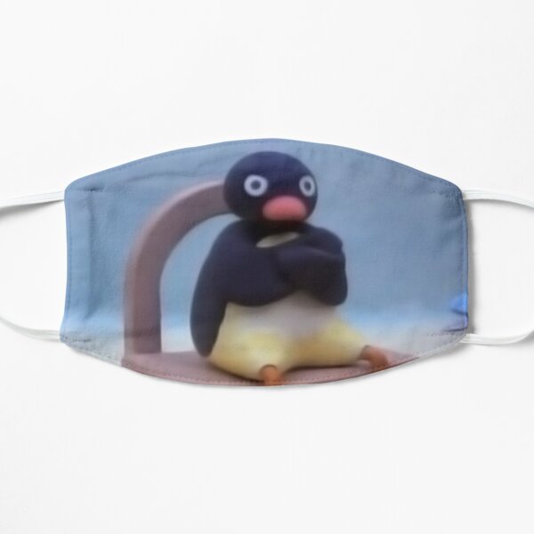Angry Pingu Flat Mask