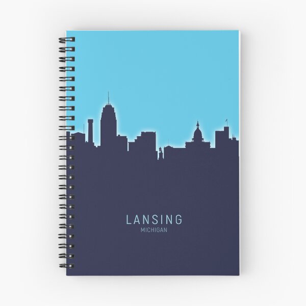 Item preview, Lansing Michigan Skyline designed and sold by ArtPrints.