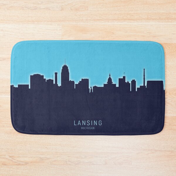 Item preview, Lansing Michigan Skyline designed and sold by ArtPrints.
