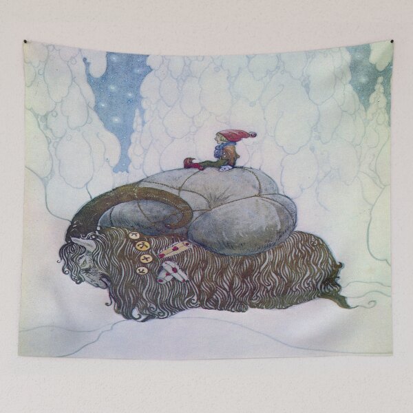 Item preview, Julbocken The Yule Goat Being Ridden By A Child Vector designed and sold by taiche.