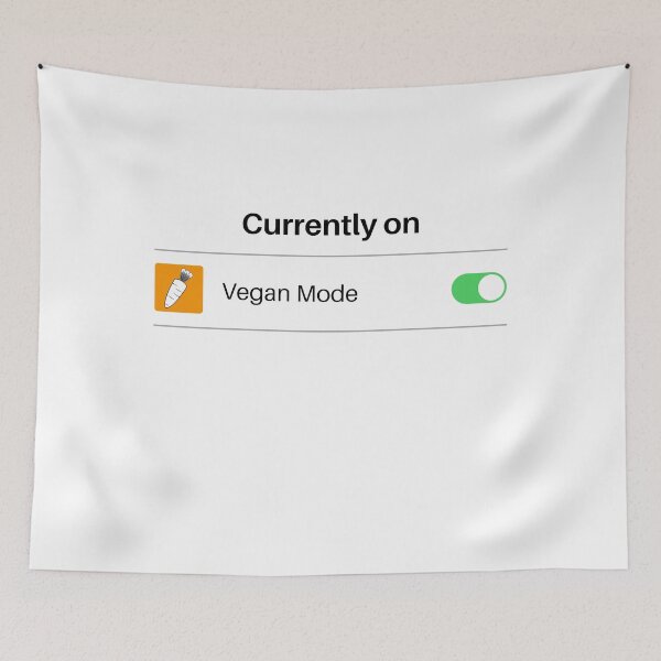 Item preview, Vegan Mode ON - Funny Vegetarian designed and sold by Radu Matei.