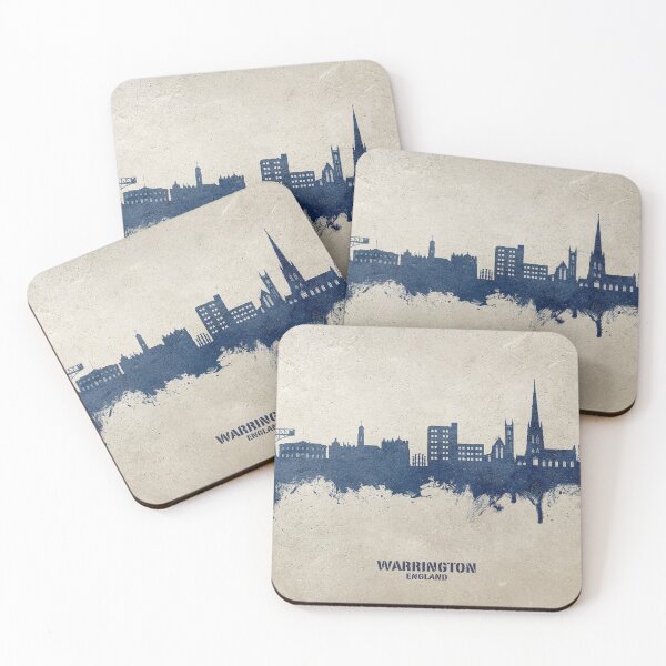 Item preview, Warrington England Skyline designed and sold by ArtPrints.