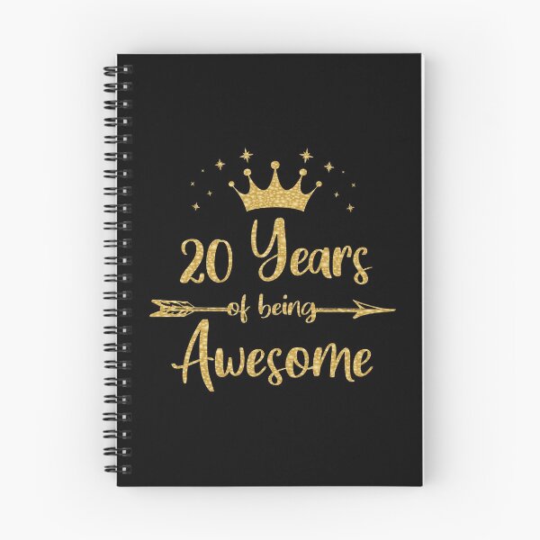 Item preview, Womens 20 Years Of Being Awesome Women 20th Happy Birthday print designed and sold by Grabitees.