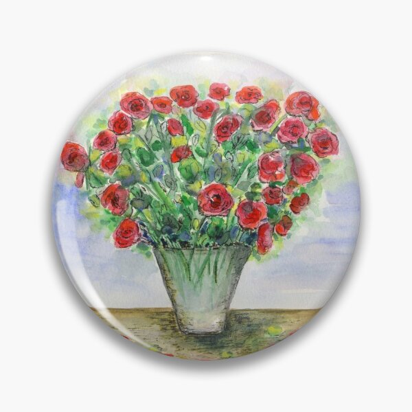 Artikelvorschau, Red Roses in a Vase entworfen und verkauft von CarolineLembke.