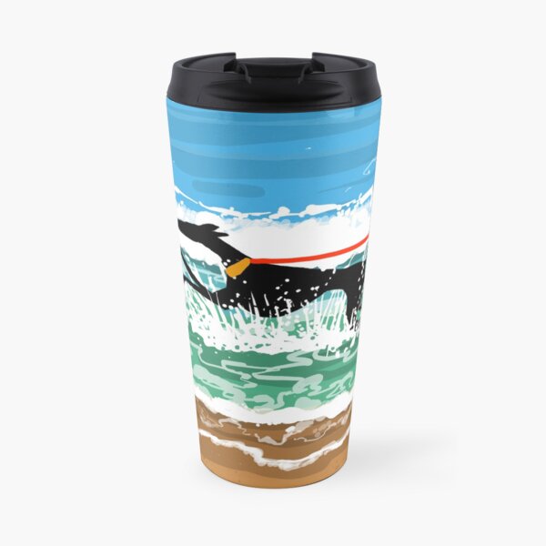 Running in the Sea Travel Mug