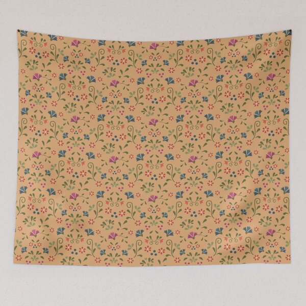 Item preview, Folk floral ethnic flowers designed and sold by RevolutionizZed.