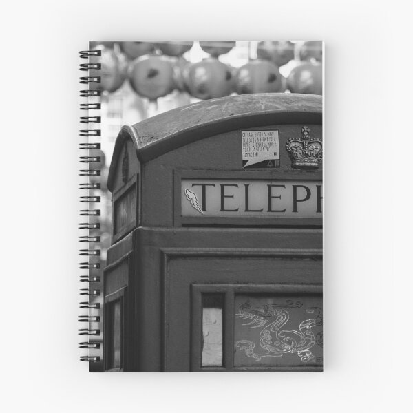 Item preview, London Phone Box in China Town Black and White Print designed and sold by Alexandru Panac.