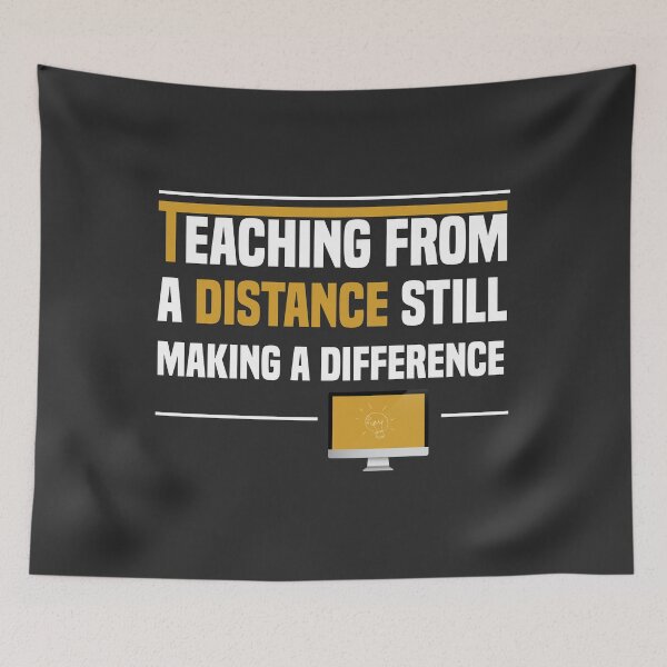 Item preview, Teaching from a Distance Still Making a Difference - Funny Teacher Tshirt designed and sold by Naufaal.
