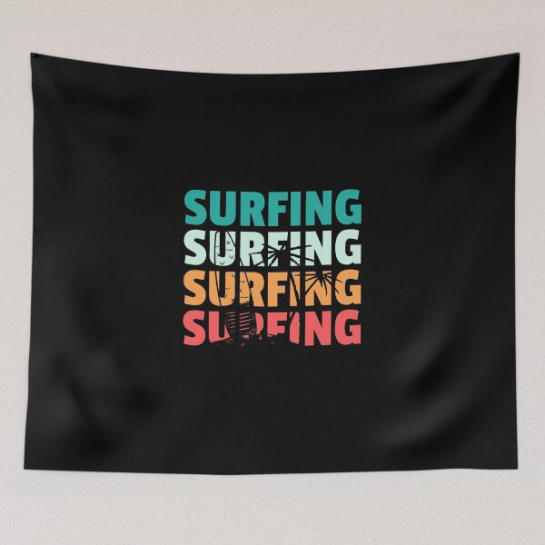 Item preview, Surfing Tropical Retro designed and sold by joabaj.