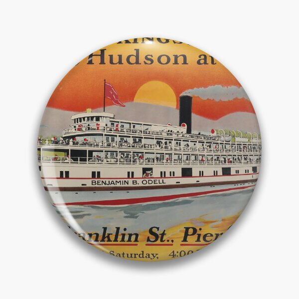 Item preview, Central Hudson Line vintage travel poster designed and sold by stickart-marek.