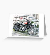 BSA GOLDSTAR TRIALS MOTORCYCLE Greeting Card