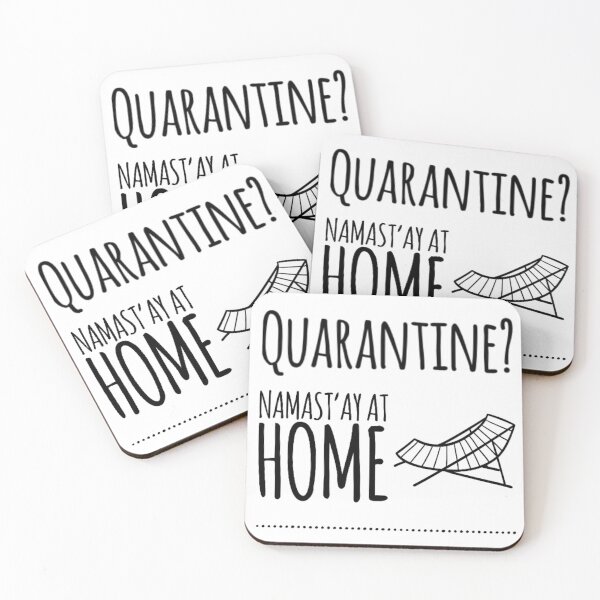 Item preview, Quarantine? Namast'ay At Home designed and sold by viaclothingco.