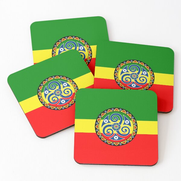 Item preview, Rasta triskell designed and sold by Breizh-Korser.